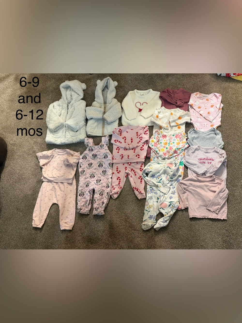 6-9 and 6-12 Baby Girl Mixed Clothing Bundle -